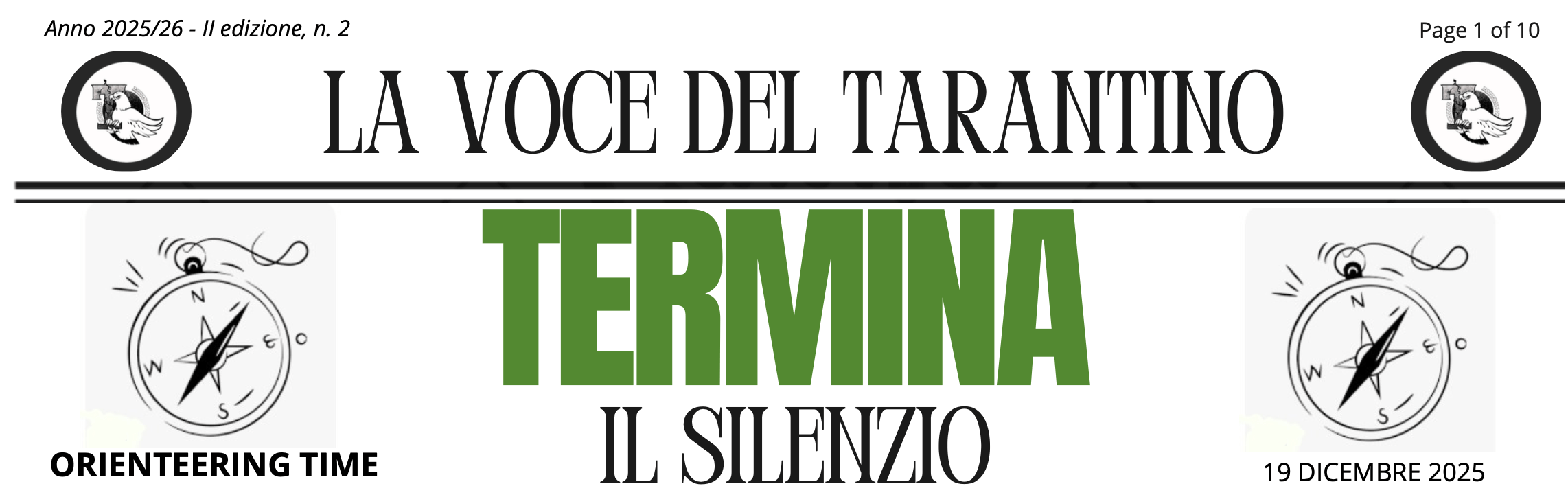 LA VOCE DEL LICEO- TERMIMA IL SILENZIO